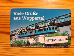 Thalia Gift Card Germany - Wuppertal, Train, Railway - Tarjetas De Regalo