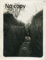 PHOTO FRANCAISE - POILUS DANS UNE TRANCHEE DE ROUVROY (EN SANTERRE) PRES DE MEHARICOURT SOMME - GUERRE 1914 1918 - War, Military