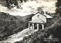 11654057 Locarno TI Monte Bre Vista Verso Le Centovalli Kapelle  - Autres & Non Classés