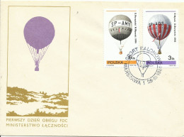 POLONIA,  SOBRES  CONMEMORATIVOS   YVERT  2546/51 - Fesselballons