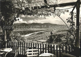 11653925 Meldegg Walzenhausen AR Gartenrestaurant Panorama Blick Auf Rheinebene  - Sonstige & Ohne Zuordnung