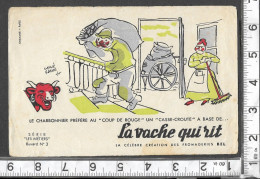 BUVARD ANCIEN PUBLICITAIRE / FROMAGE LA VACHE QUI RIT / SERIE LES METIERS  / BUVARD 3 / RV - F