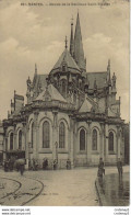 44 NANTES N°251 Abside Basilique Saint Nicolas Femmes & Hommes Avec Parapluie Voie Du Tram En 1911 VOIR DOS - Nantes