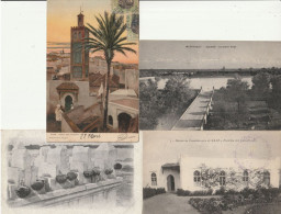 MAROC - Lot De 4 CPA : TANGER - OUDJA - SALE - MARRAKECH - Other & Unclassified