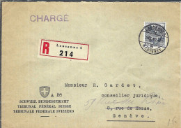 SUISSE 1940: LSC  Rec. De Lausanne Pour Genève - Storia Postale