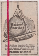 Oorlog Guerre 14/18 - Pub Reclame Kriegsanleihe - Orig. Knipsel Coupure Tijdschrift Magazine - 1917 - Ohne Zuordnung