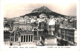 CPA Carte Postale Grèce Athènes Une Vue Vers Lycabette  VM80464 - Grèce