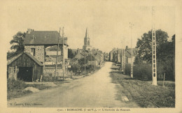 35.n° 25277. Romagne . L Arrivee De Rennes. Chemin De Fer. Clocher . - Autres & Non Classés