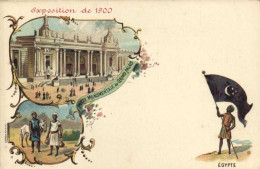 Exposition De 1900 PORTE MONUMENTALE DU GRAND PALAIS  EGYPTE  Pionnière RV - Ausstellungen