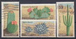 UNITED STATES 1517-1520,used,falc Hinged - Cactusses