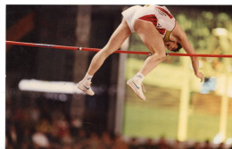 PHOTO DE PRESSE ATHLETISME  MEETING DE LIEVIN  SERGEI  BURKA   Nouveau Record  1993 - Deportes