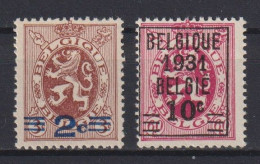 Belgique: COB N° 315/16 **, MNH, Neuf(). TB !!! - Unused Stamps