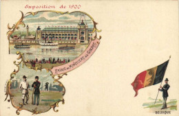 Exposition De 1900 PALAIS Du MINISTERE DE LA GUERRE BELGIQUE  Pionnière RV - Expositions