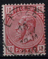 Belgique 1883 COB 38 Belle Oblitération LEUZE - 1883 Leopoldo II