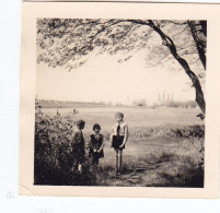 Altes Foto Vintage. Kinder Auf Einer Wiese.um 1950.. (  B11  ) - Personas Anónimos