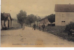 VALLEROIS LE BOIS       Avenue De La Gare           Carte Toilée - Autres & Non Classés