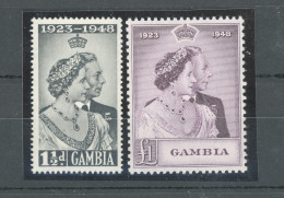 1948 Gambia - Stanley Gibbons N. 164-165 - Elisabetta II - Royal Silver Wedding - MNH** - Altri & Non Classificati