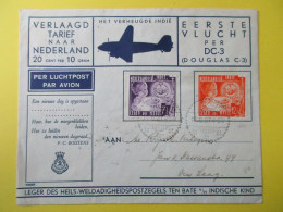 Marcophilie - Enveloppe - Nederland - Per Luchtpost - Par Avion - Poste Aérienne