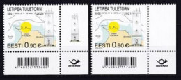 2021. Estonia. Letipea Lighthouse. 2 Var. MNH. Mi. Nr. 1003 - Estonie