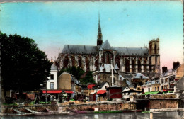 N°2072 W -cpsm Amiens -la Cathédrale Et Le Marché Sur L'eau- - Amiens