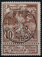 Belgique 1897 COB 73 Belle Oblitération DINANT - 1894-1896 Tentoonstellingen