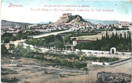 CPA Carte Postale Grèce Athènes Vue Générale De L'Acropole Prise Du Stadion   VM80467 - Grèce