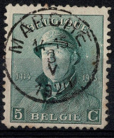 Belgique 1920 COB 167 Belle Oblitération MARCHE - 1919-1920 Albert Met Helm