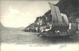 11653421 Gandria Lago Di Lugano Seeufer Segelboot Gandria - Autres & Non Classés