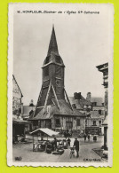 14 HONFLEUR En 1947 N°16 Clocher De L'Eglise Ste Catherine Animée Marché Homme à Vélo VOIR DOS - Honfleur