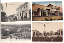 Casablanca Rue Du General Drude - Palais Du Sultan - Casernes - Ect- 4 Cartes Postales Ancienne - Casablanca