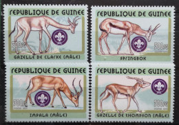 Guinea 2001 Gazellen Scouting 4v** - Guinée (1958-...)