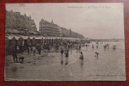 Cpa Blankenberghe ; La Plage Et La Digue 1907 - Blankenberge