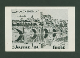 FR -CARTE POSTALE "JOURNEE DU TIMBRE 1949 A LIMOGES" SANS TIMBRE - EDITEE PAR LA FEDERATION DES S.P.F. - ETAT* - Tag Der Briefmarke