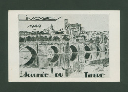 FR -CARTE POSTALE "JOURNEE DU TIMBRE 1949 A LIMOGES" SANS TIMBRE - EDITEE PAR LA FEDERATION DES S.P.F. - ETAT* - Giornata Del Francobollo