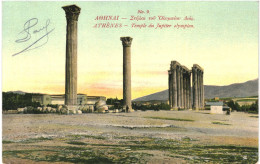 CPA Carte Postale Grèce Athènes Temple De Jupiter Olympien 1915   VM80470 - Griekenland