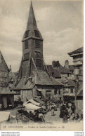 14 HONFLEUR N°53 LL Clocher De Sainte Catherine Marché Nombreux Personnages PUB Chocolat Menier - Honfleur