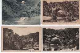 07 - GORGES DE L'ARDÈCHE - VALLON PONT D'ARC - Lot De 19 Cartes Postales - (R011) - Vallon Pont D'Arc