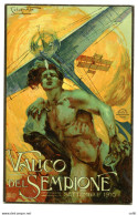 Valico Del Sempione - Cartolina Circuito Aereo1910 - Marcofilía