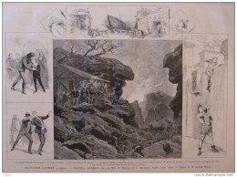 Le Théâtre Illustré - "Ambigu - "Mathias Sandorf", Pièce De MM. W. Busnach Et G. Maurens  -  Page Original - 1888 - Historical Documents