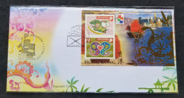 Singapore Year Of The Snake 2001 Lunar Chinese Zodiac Sailing Ship (FDC) *Hong Kong O/P - Singapour (1959-...)