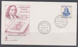 Italie FDC 1968 1016 Philosophe Giambattista Vico - FDC