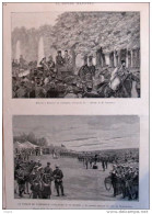 Le Voyage De L'empéreur Guillaume II En Russie - Arrivée à Peteroff - Page Original 1888 - Historical Documents