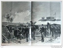 Nouvelle Artillerie De Forteresse - Camp De Châlons - Page Original - 1888 - Documenti Storici