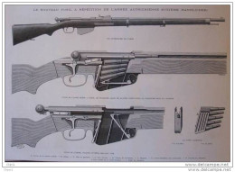 Nouveau Fusil à Répétition De L´Armée Autrichienne (système Mannlicher) - Page Original - Alte Seite 1888 - Documenti Storici