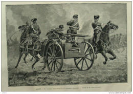 Armée - La Nouvelle Mitrailleuse De La Cavalerie Allemande - Page Original 1888 - Documenti Storici