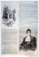 Mlle Caroline Schultze - Docteur En Médecine - Page Original  1888 - Historische Documenten