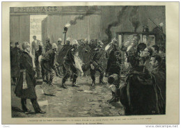 Incendie De La Gare Saint-Lazare - Le Caporal Porlier Et Le Sapeur Pachin Tues Au Feu - Page Original 1888 - Historische Dokumente
