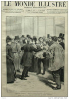 Clermont-Ferrand - Départ Du Général Boulanger - Les Manifestation à La Gare - Page Original 1888 - Documenti Storici