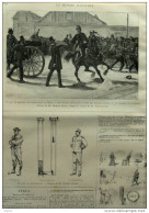 Rebus 1625 - Voyage Du Général Boulanger Dans Le Nord  - Page Original 1888 - Documents Historiques