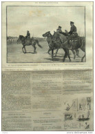 Rebus 1646 - Le Tzar Au Grand Manoeuvres - Page Original 1888 - Documenti Storici